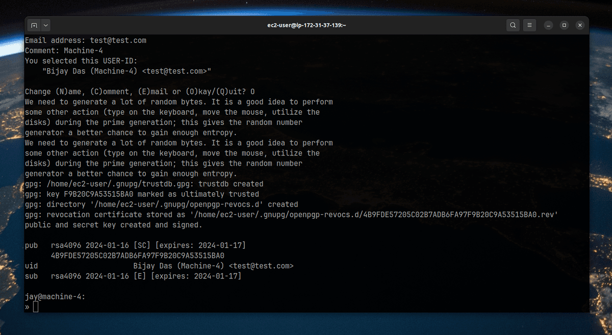 list-gpg-keys